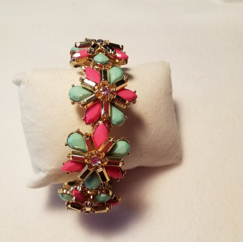 Green and pink bracelet